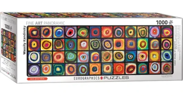 EUROGRAPHICS Panoramatické puzzle Barevná studie čtverců
