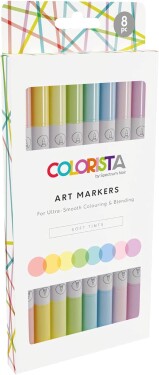 Spectrum Noir Spectrum Noir, SNCOL-ARTM-SOF8, Colorista, sada oboustranných popisovačů, pastelové, 12 ks 1636320