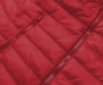 Tmavě červená lehká dámská prošívaná bunda model 17050608 červená J.STYLE
