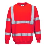 Mikina HI-VIS B303 pánská reflexní červená 2XL červená