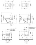 DURAVIT - DuraStyle WC kombi mísa pro SensoWash, Vario odpad, s HygieneGlaze, alpská bílá 2156592000