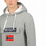 Geographical Norway Gadrien DB 054 M WW6114H/GN/Blended Grey / White mikina XL