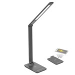 Lampa Led Solight s bezdrátovým nabíjením, šedá Wo55-g