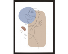 Rámovaný obraz Abstraktní obrazec II, 30x40 cm