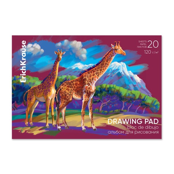 ErichKrause Drawing Pad skicák lepený A4 120 g/m2 20 listů