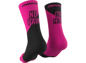 Dynafit ponožky No Pain No Gain 71612-6072 Pink Glo - Dynafit No Pain No Gain sportovní ponožky Pink Glo/Black Out vel. 43-46