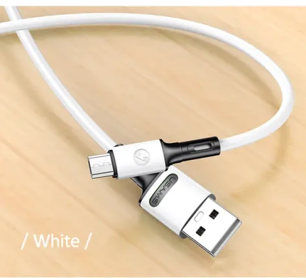 USAMS SJ435 U52 Datový a Nabíjecí Kabel MicroUSB 1m bílá (6958444989006)