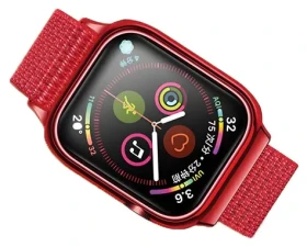 USAMS US-ZB074 červená / Pásek / Nylon / Apple Watch 4/5/6/7/SE 44/45mm (ZB74IW3)