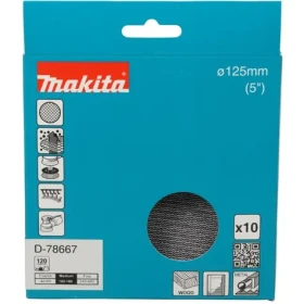 Makita D-78667 / brusný papír / 125 mm / A120 / 10 ks (D-78667)