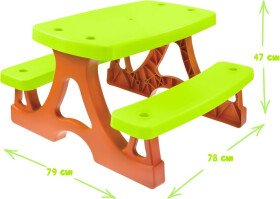 Piknikový stolek + lavičky - Moravská Ústředna