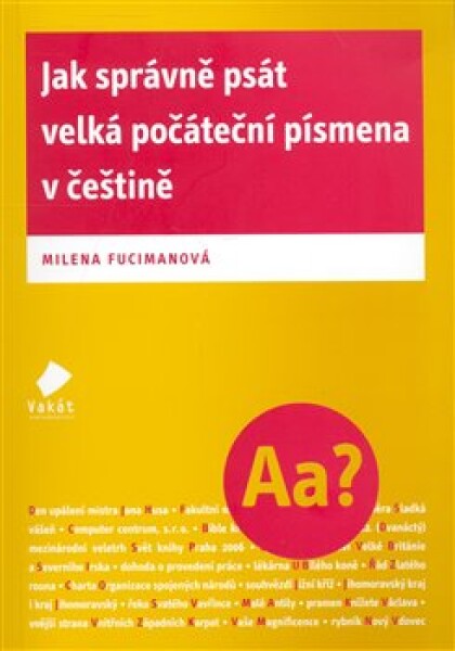 Jak správně psát velká počáteční písmena češtině Milena Fucimanová