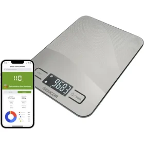 SENCOR SKS 8080 šedá / Chytrá kuchyňská váha / max. 10kg / funkce TARE / Bluetooth (8590669354290)