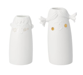 Räder Set mini váziček Family, bílá barva, porcelán