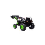 Mamido Dětský elektrický traktor s lopatou zelený