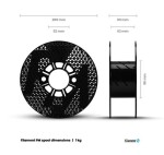 Filament-PM ESD PETG tisková struna černá 1,75 mm 0,5 kg Filament PM