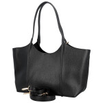 Moderní dámská koženková kabelka na rameno Olga, černá