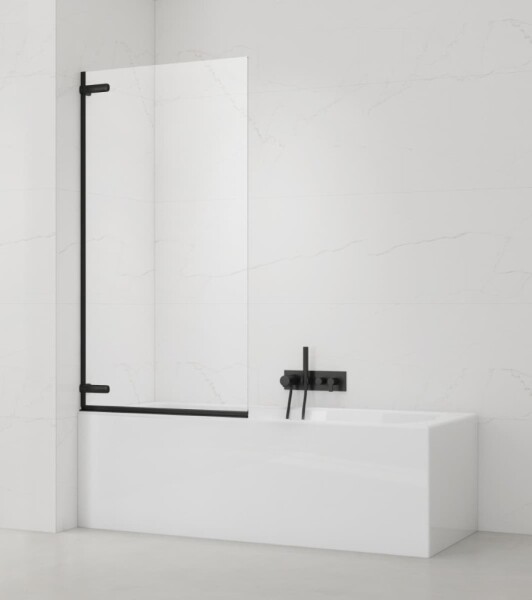 Vanová zástěna SAT TGD NEW 150x80 cm černá SATTGVZO150CT SATTGVZO150CT