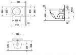 DURAVIT - Starck 3 Závěsné WC se sedátkem SoftClose, bílá 42000900A1