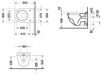 DURAVIT - Starck 3 Závěsné WC, bílá 2200090000