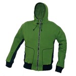 Mikina STANMORE pánská s kapucí 80% bavlna, 20% polyester, 300g/m2 zeleno/černá vel. L- zeleno/černá