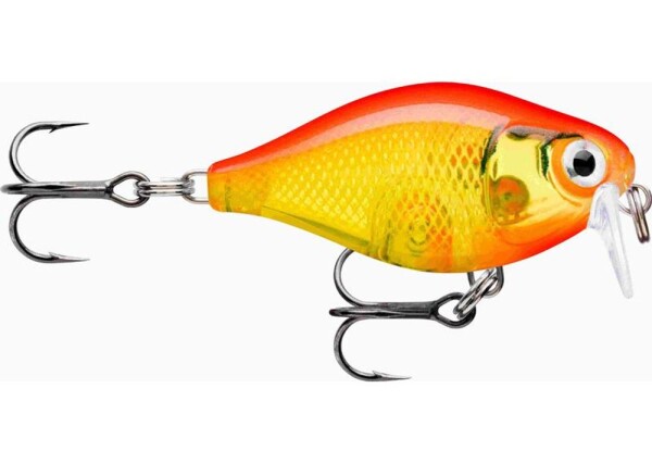 Rapala Wobler X-Light Crank Shallow Runner Gold Fluorescent Red - 3,5cm 4g,Rapala Wobler X-Light Crank Shallow Runner Gold Fluorescent Red - 3,5cm 4