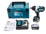 Makita DTW1001RTJ / Aku Rázový utahovák 3|4 / 18V / 2x5.0Ah / Li-ion / 1800 ot-min / 2200 úderů-min / 1050 Nm (DTW1001RTJ)