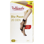 Silonkové matné ponožky 2 páry DIE PASST SOCKS 20 DEN - BELLINDA - amber UNI