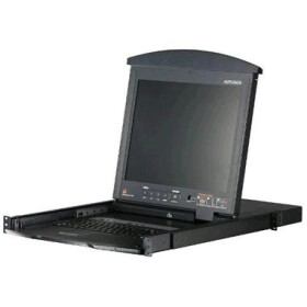 ATEN 8-port Cat.5 KVM PS2+USB / OSD / dual rail rack / 17 LCD / touchpad / klávesnice (KL-1508MA)
