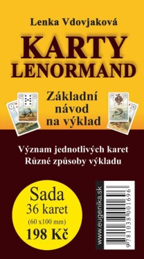 Karty Lenormand - Základní návod na výklad - Lenka Vdovjaková