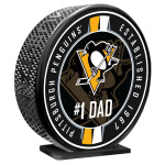 Mustang Puk Pittsburgh Penguins NHL 8" MEGA Puck #1 Dad Ribbon
