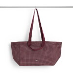 HAY Taška Grid Weekend Bag S Burgundy, modrá barva