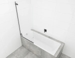 Vanová zástěna SAT TGD NEW 150x80 cm černá SATTGVZO150CT SATTGVZO150CT