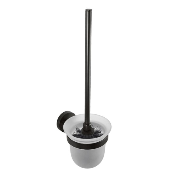 HOPA - WC štetka, miska sklo, 95×360×140 mm - Barva - Černá KDBE104113010