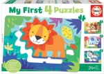 EDUCA Moje první puzzle Zvířátka z divočiny 4v1