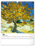 Nástěnný kalendář 2026 NOTIQUE - Vincent van Gogh, 30 x 34 cm