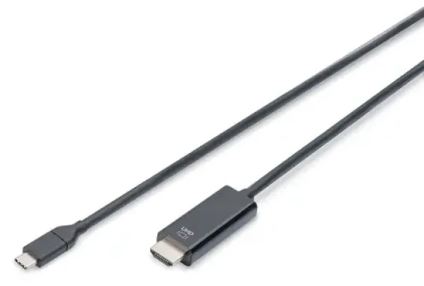 Digitus AK-300330-050-S černá / Adaptér / USB-C - HDMI / 4K/60Hz / 5 m (AK-300330-050-S)