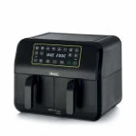 Ariete 4623/00 černá / Horkovzdušná fritéza / 2 hrnce / 1700 W / 2x4 l / 35–200°C / 8 programů (4623/00)
