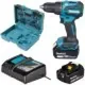 Makita DHP490RFX3 / Aku Příklepová vrtačka / 18V / 1900 ot-min / 28500 úderů-min / 65 Nm / 2x 3.0 Ah (DHP490RFX3)