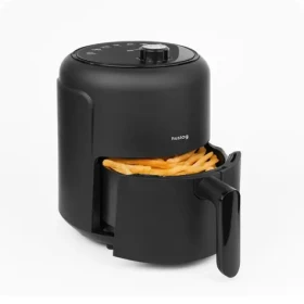 Huslog Horkovzdušná fritéza černá / 1000 W / 2,3 l / 200 °C / časovač 60 min (OWN000134)