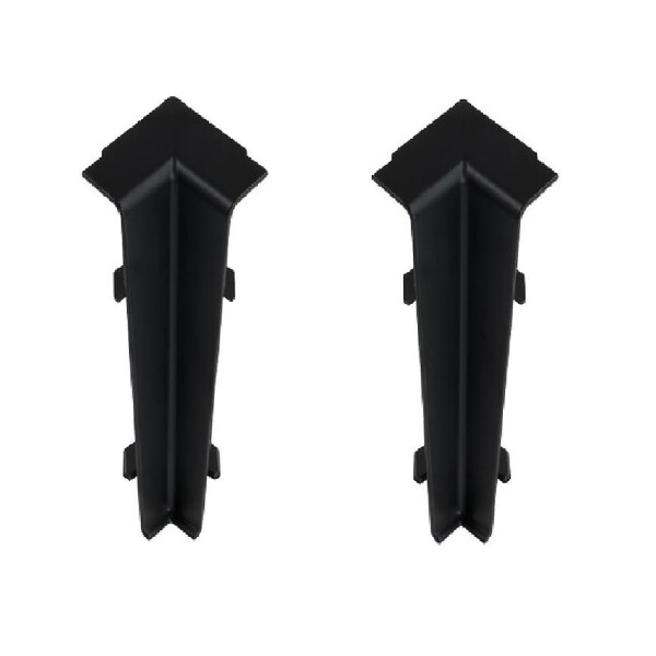 Rohová spojka vnitřní Hi-Line 90 černá - 2 ks