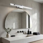 Koupelnové nástěnné LED svítidlo SWE003-1W 73cm CHROME OSW-20102
