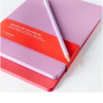 A-JOURNAL collection Linkovaný zápisník Softcover Coral / Lilac – set 2 ks, fialová barva, papír