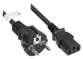 Good Connections černý / Napájecí kabel / Schuko - C13 / 1,5 m (P0030-S015)
