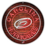 Mustang Cedule Carolina Hurricanes NHL 22" Round Neon De
