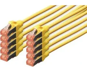 Digitus žlutý / Patch kabel / Cat6 S/FTP / 3 m / LSZH / 10 ks (DK-1644-030-Y-10)