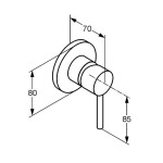 KLUDI - Bozz Baterie pod omítku, chrom 389250576