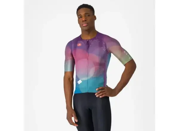 Castelli R-A/D pánský dres krátký rukáv Multicolour Purple vel. XL