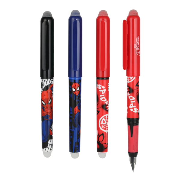 Colorino gumovatelné bombičkové pero Spiderman, 36 ks, modrá náplň, displej - 36ks