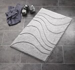 RIDDER - LA OLA předložka 55x50cm s protiskluzem, polyester, šedá 729807