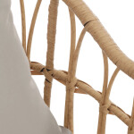 Zahradní židle, kov, polyratan, béžová, AZ-F1406 NAT